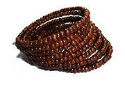 Bracelet spirale perle en bois